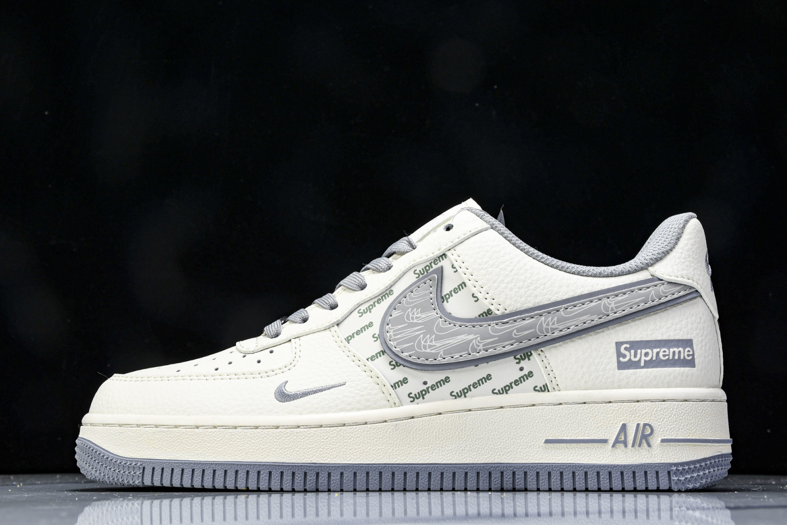  NK Air Air Force 1'07 Low Supreme联名 米灰多重勾 空军一号低帮休闲板