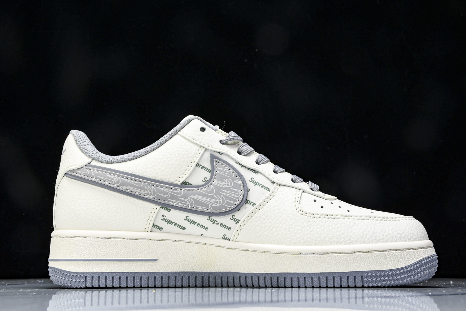  NK Air Air Force 1'07 Low Supreme联名 米灰多重勾 空军一号低帮休闲板