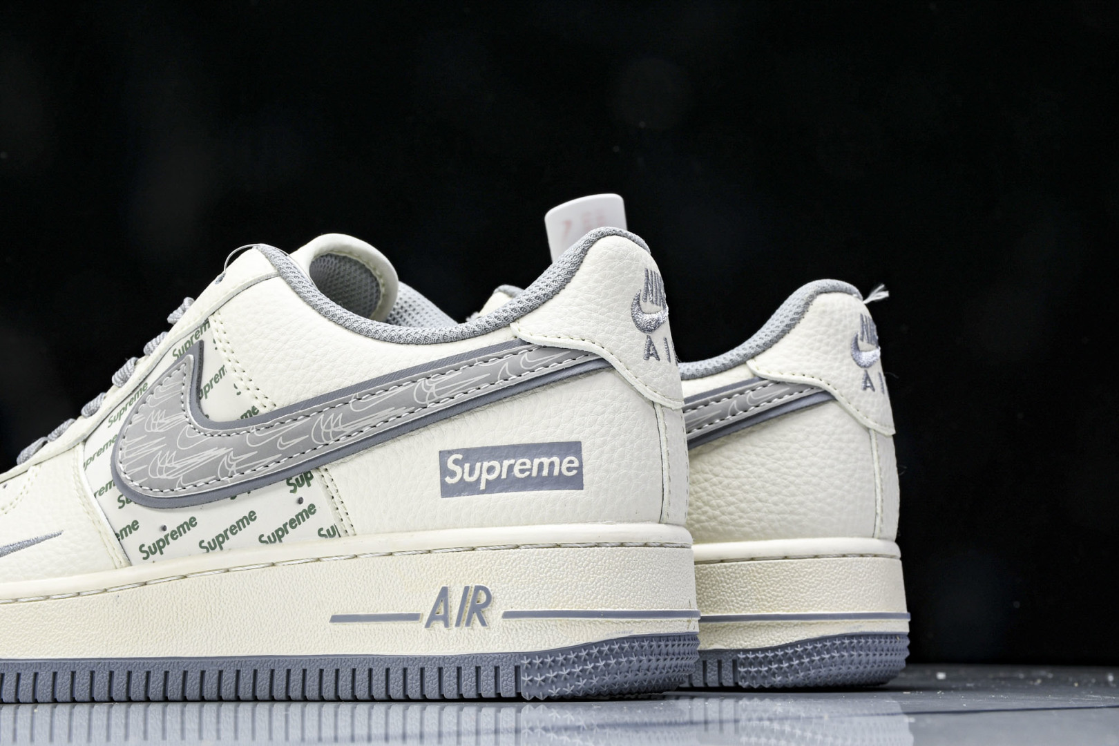  NK Air Air Force 1'07 Low Supreme联名 米灰多重勾 空军一号低帮休闲板