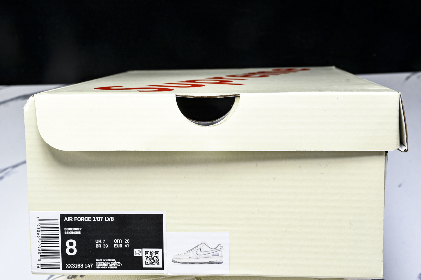  NK Air Air Force 1'07 Low Supreme联名 米灰多重勾 空军一号低帮休闲板