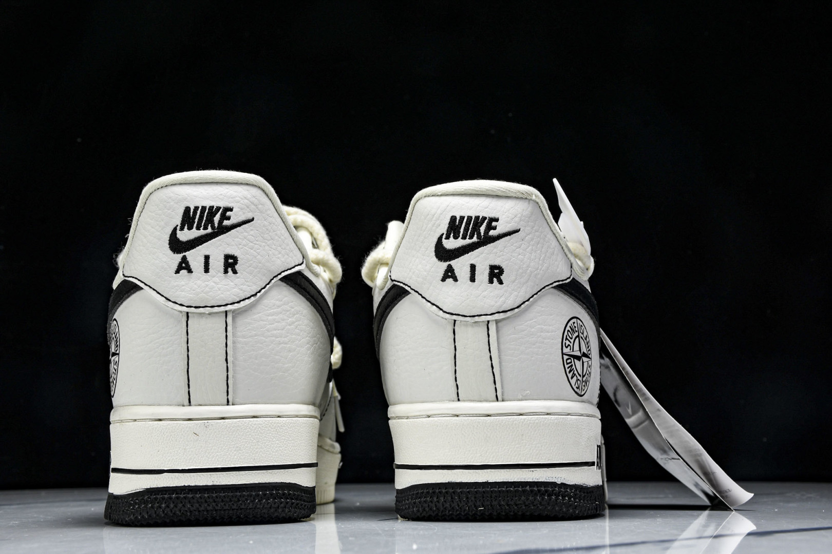  NK Air Force 1‘07 Low  米白绑带黑小勾 空军一号低帮休闲板鞋 GS9875-00