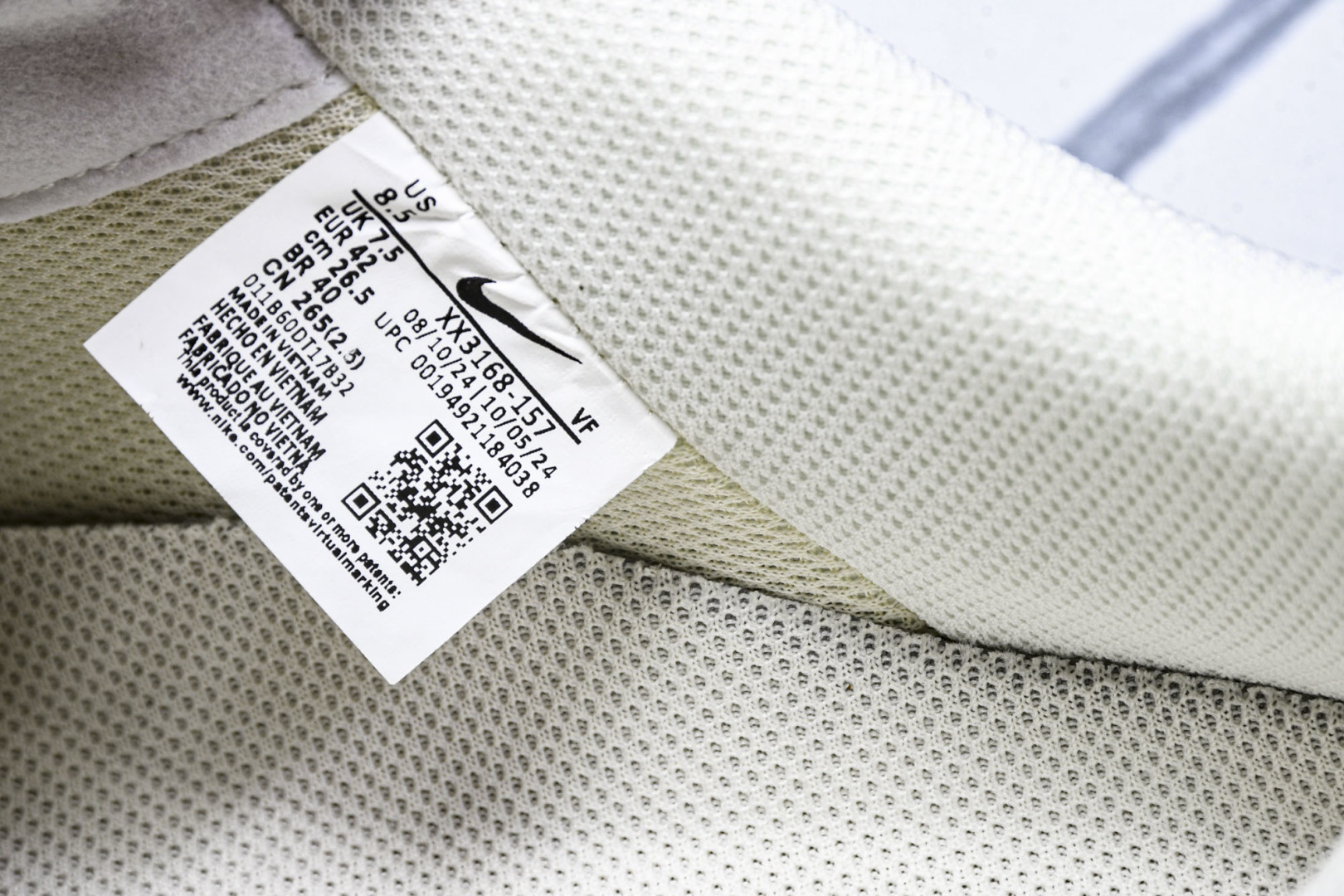 NK Air Force 1'07  Supreme 联名 米白红 货号：XX3168 157 尺寸36