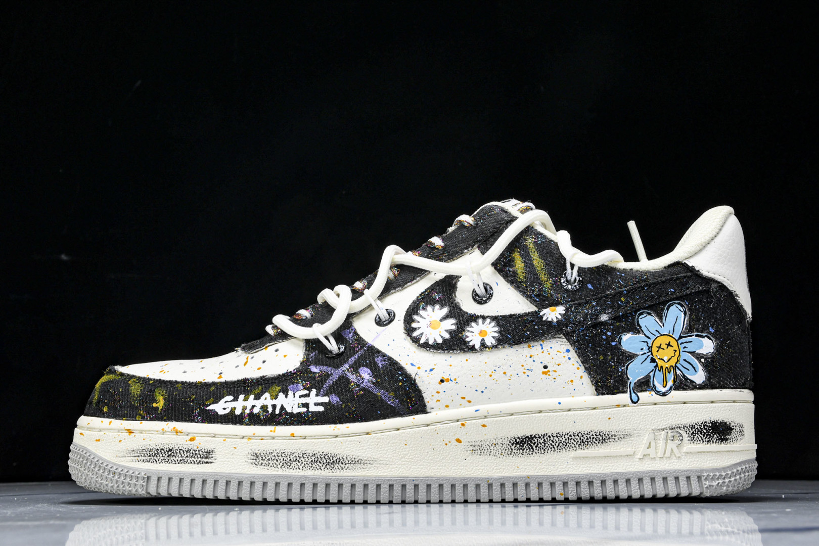 NK Air Force 1'07 Low Blue Daisy 手绘涂鸦 蓝调雏菊 空军一号低帮休闲运