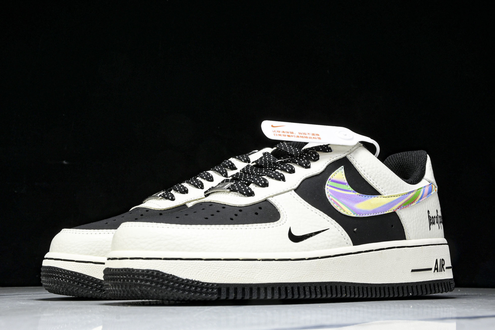 NK Air Force 1'07 Low Fod联名 白灰七彩勾 空军一号低帮休闲板鞋 LW9279-