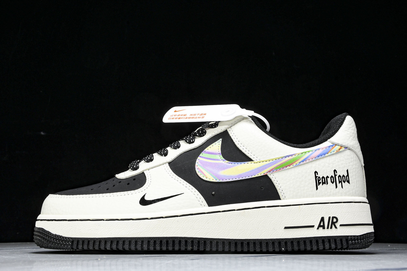 NK Air Force 1'07 Low Fod联名 白灰七彩勾 空军一号低帮休闲板鞋 LW9279-