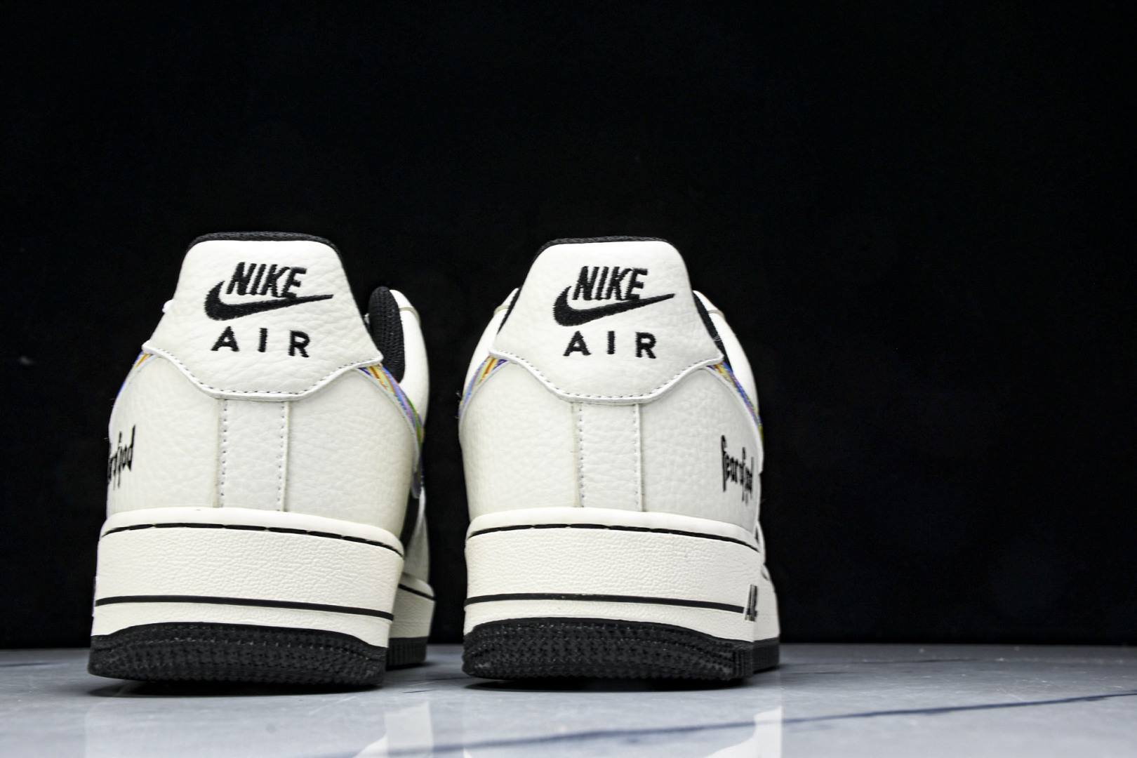 NK Air Force 1'07 Low Fod联名 白灰七彩勾 空军一号低帮休闲板鞋 LW9279-
