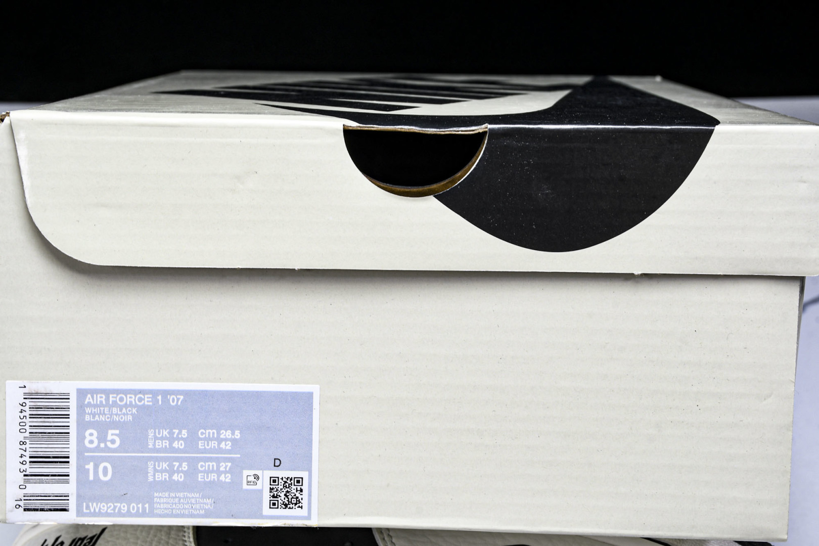 NK Air Force 1'07 Low Fod联名 白灰七彩勾 空军一号低帮休闲板鞋 LW9279-