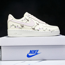 NK Air Force 1'07 Low Light Pink Flowers 手绘涂鸦 浅粉漫花 空 NK Air Force 1'07 Low Light Pink Flowers 手绘涂鸦 浅粉漫花 空