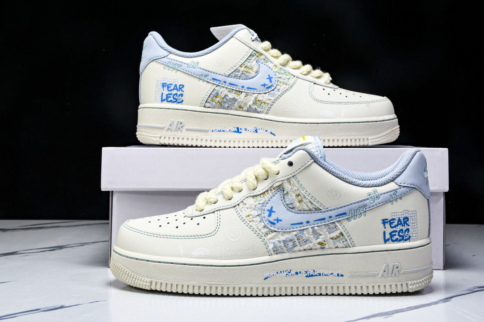 NK Air Force 1'07 Low Love Words 小香风系列 蓝言情话 空军一号低帮休闲