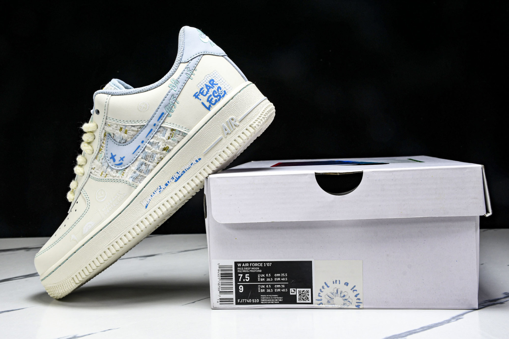 NK Air Force 1'07 Low Love Words 小香风系列 蓝言情话 空军一号低帮休闲
