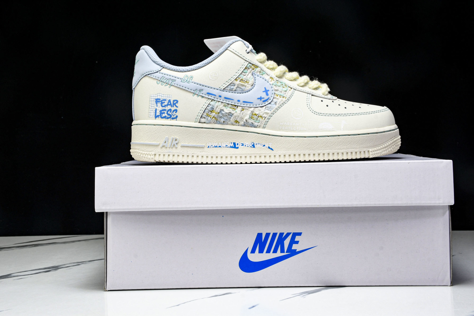 NK Air Force 1'07 Low Love Words 小香风系列 蓝言情话 空军一号低帮休闲