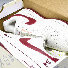 NK Air Force 1'07 Low LV联名 白红 空军一号低帮休闲板鞋 LW9279-015 NK Air Force 1'07 Low LV联名 白红 空军一号低帮休闲板鞋 LW9279-015