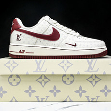 NK Air Force 1'07 Low LV联名 白红 空军一号低帮休闲板鞋 LW9279-015 NK Air Force 1'07 Low LV联名 白红 空军一号低帮休闲板鞋 LW9279-015