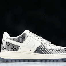 NK Air Force 1'07 Low LV联名 黑灰印花牛仔 空军一号低帮休闲板鞋 XS1958- NK Air Force 1'07 Low LV联名 黑灰印花牛仔 空军一号低帮休闲板鞋 XS1958-