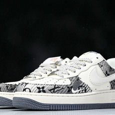 NK Air Force 1'07 Low LV联名 黑灰印花牛仔 空军一号低帮休闲板鞋 XS1958- NK Air Force 1'07 Low LV联名 黑灰印花牛仔 空军一号低帮休闲板鞋 XS1958-