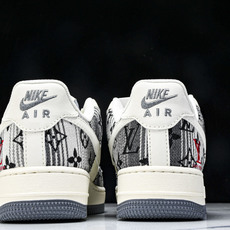 NK Air Force 1'07 Low LV联名 黑灰印花牛仔 空军一号低帮休闲板鞋 XS1958- NK Air Force 1'07 Low LV联名 黑灰印花牛仔 空军一号低帮休闲板鞋 XS1958-