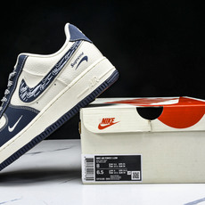 NK Air Force 1'07 Low LV联名 花布蓝勾 空军一号低帮休闲板鞋 DF0188-06 NK Air Force 1'07 Low LV联名 花布蓝勾 空军一号低帮休闲板鞋 DF0188-06