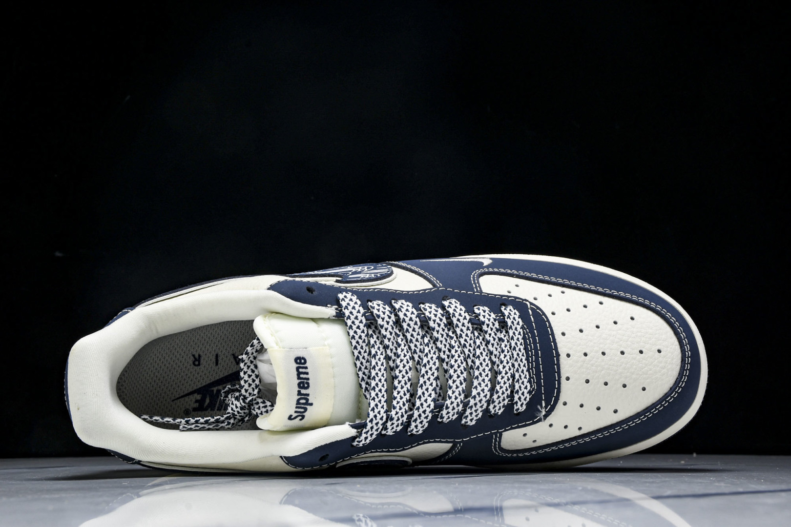 NK Air Force 1'07 Low LV联名 花布蓝勾 空军一号低帮休闲板鞋 DF0188-06