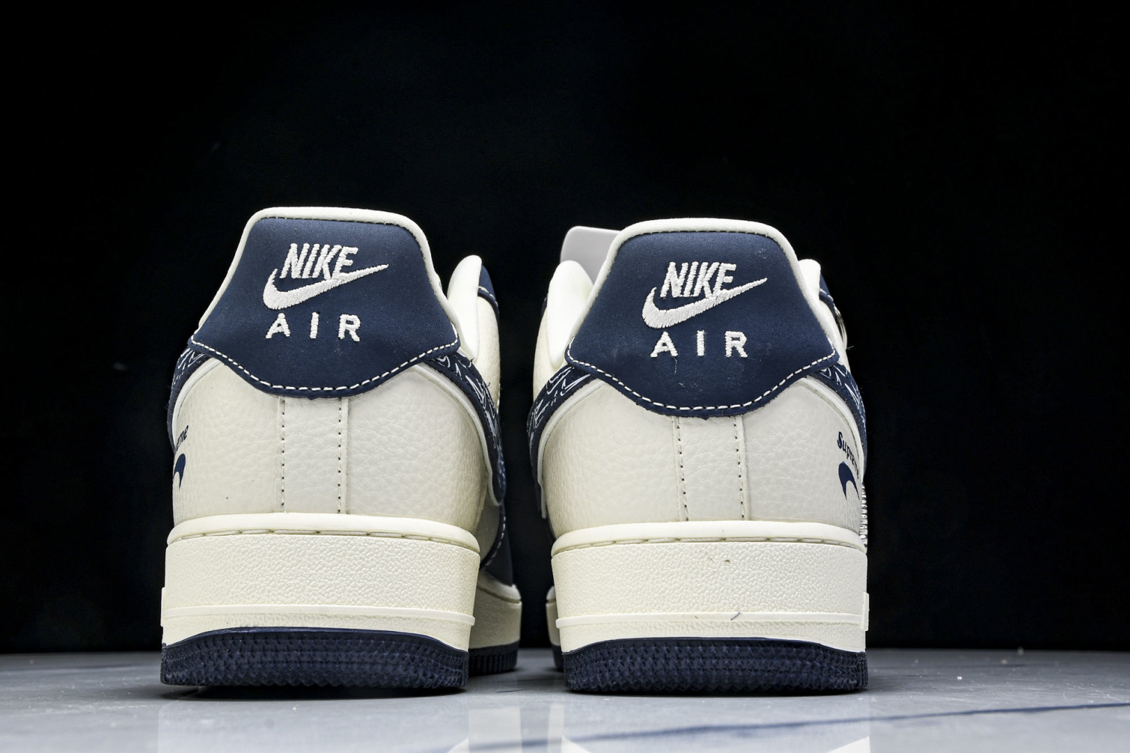 NK Air Force 1'07 Low LV联名 花布蓝勾 空军一号低帮休闲板鞋 DF0188-06