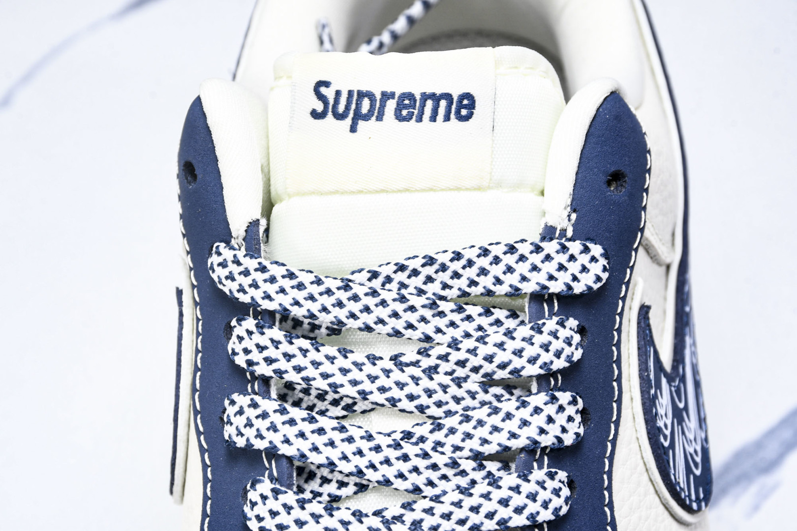 NK Air Force 1'07 Low LV联名 花布蓝勾 空军一号低帮休闲板鞋 DF0188-06