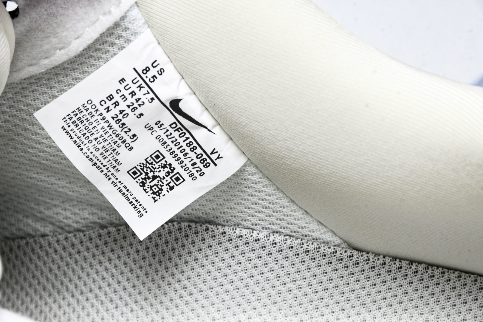 NK Air Force 1'07 Low LV联名 花布蓝勾 空军一号低帮休闲板鞋 DF0188-06