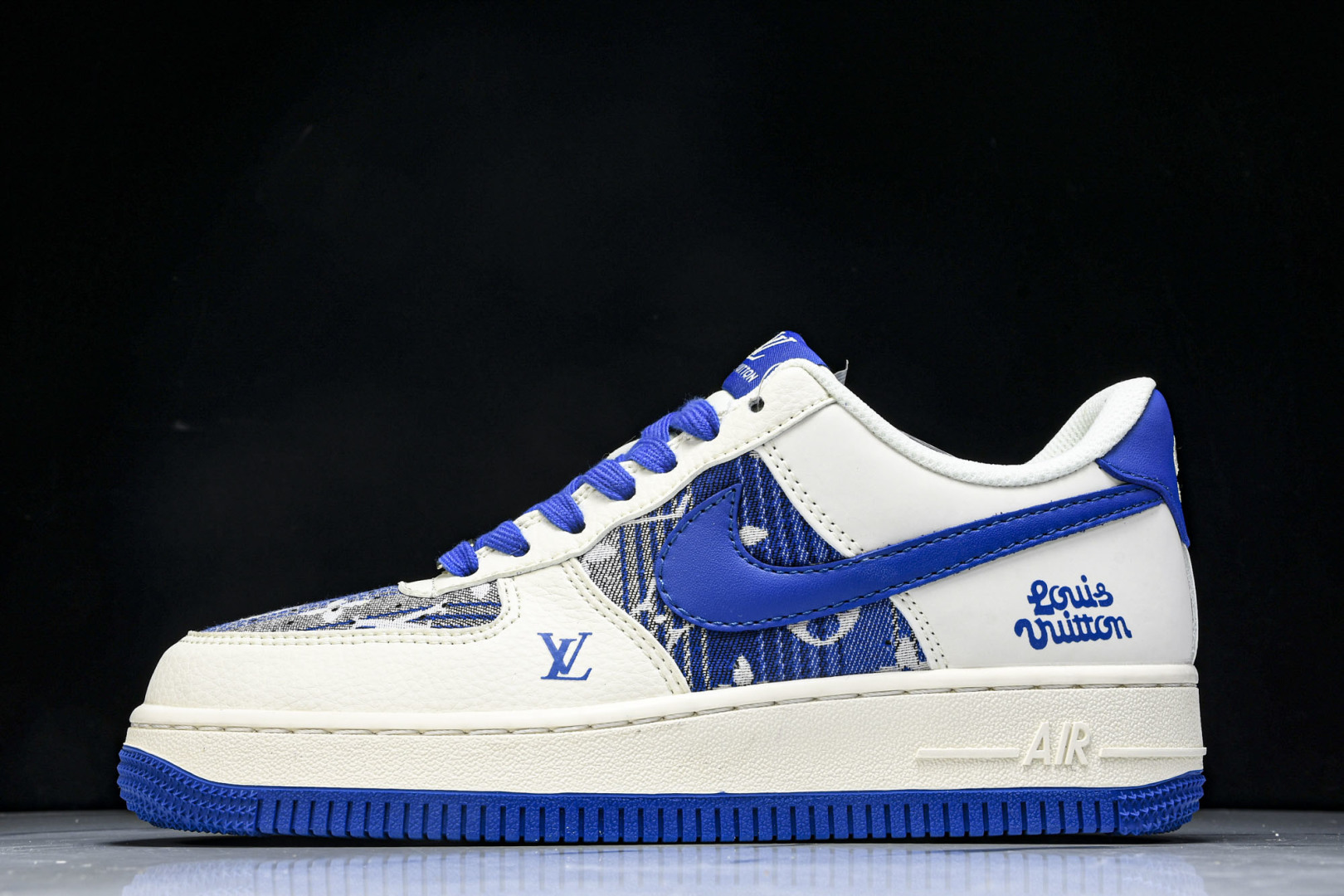 NK Air Force 1'07 Low LV联名 花布蓝勾 空军一号低帮休闲板鞋 XS1958-58