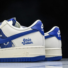 NK Air Force 1'07 Low LV联名 花布蓝勾 空军一号低帮休闲板鞋 XS1958-58 NK Air Force 1'07 Low LV联名 花布蓝勾 空军一号低帮休闲板鞋 XS1958-58