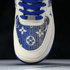 NK Air Force 1'07 Low LV联名 花布蓝勾 空军一号低帮休闲板鞋 XS1958-58 NK Air Force 1'07 Low LV联名 花布蓝勾 空军一号低帮休闲板鞋 XS1958-58