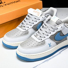 NK Air Force 1'07 Low LV联名 灰蓝底 空军一号低帮休闲板鞋 JJ2508-704 NK Air Force 1'07 Low LV联名 灰蓝底 空军一号低帮休闲板鞋 JJ2508-704