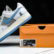 NK Air Force 1'07 Low LV联名 灰蓝底 空军一号低帮休闲板鞋 JJ2508-704 NK Air Force 1'07 Low LV联名 灰蓝底 空军一号低帮休闲板鞋 JJ2508-704