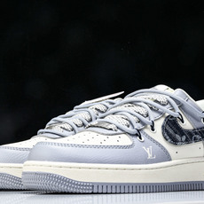 NK Air Force 1'07 Low LV联名 灰蓝帆布抽绳 空军一号低帮休闲板鞋 DM6868- NK Air Force 1'07 Low LV联名 灰蓝帆布抽绳 空军一号低帮休闲板鞋 DM6868-