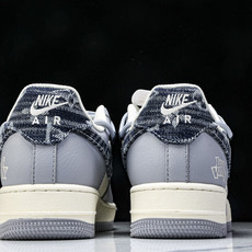NK Air Force 1'07 Low LV联名 灰蓝帆布抽绳 空军一号低帮休闲板鞋 DM6868- NK Air Force 1'07 Low LV联名 灰蓝帆布抽绳 空军一号低帮休闲板鞋 DM6868-