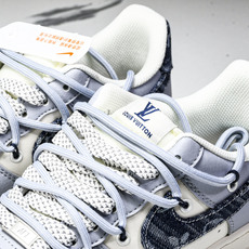 NK Air Force 1'07 Low LV联名 灰蓝帆布抽绳 空军一号低帮休闲板鞋 DM6868- NK Air Force 1'07 Low LV联名 灰蓝帆布抽绳 空军一号低帮休闲板鞋 DM6868-