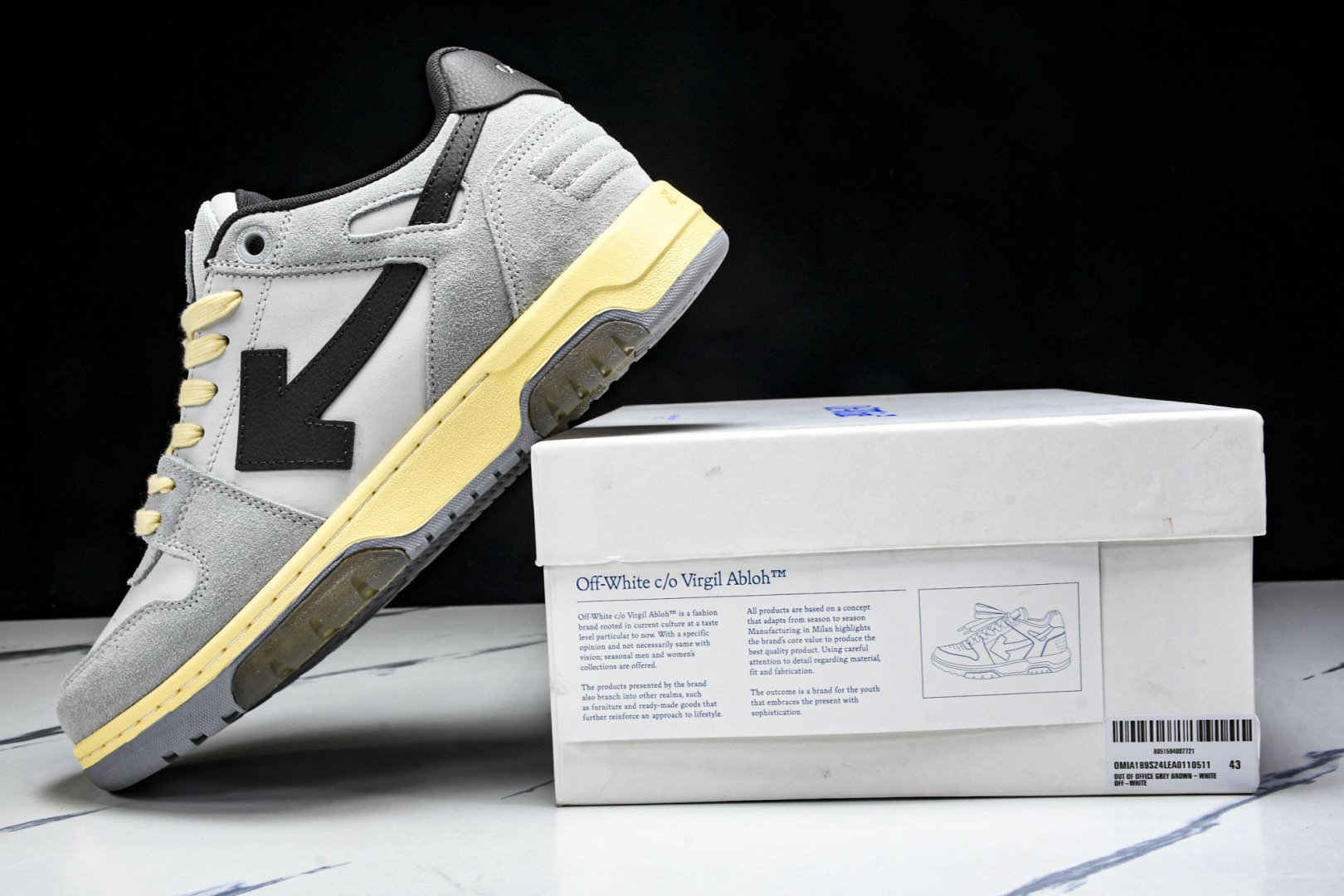 OFF 尺码36-47

纯原版出品-OFF-WHITE 绒面革 皮革 潮流 舒适 耐磨 板鞋 男女款 