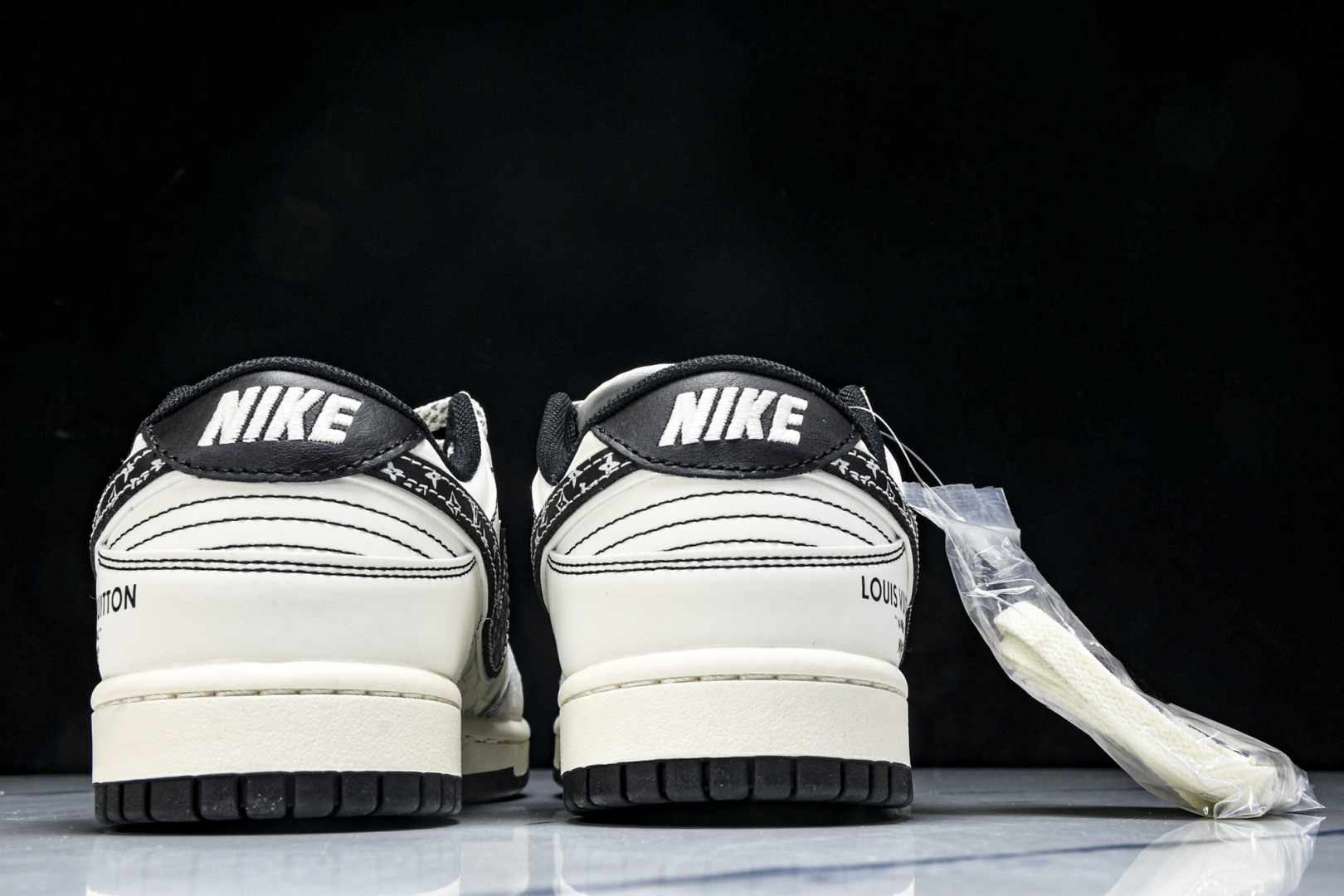  Nike SB Dunk Low LV联名 黑勾印花 周年高端定制 低帮休闲板鞋 YX5066-365
