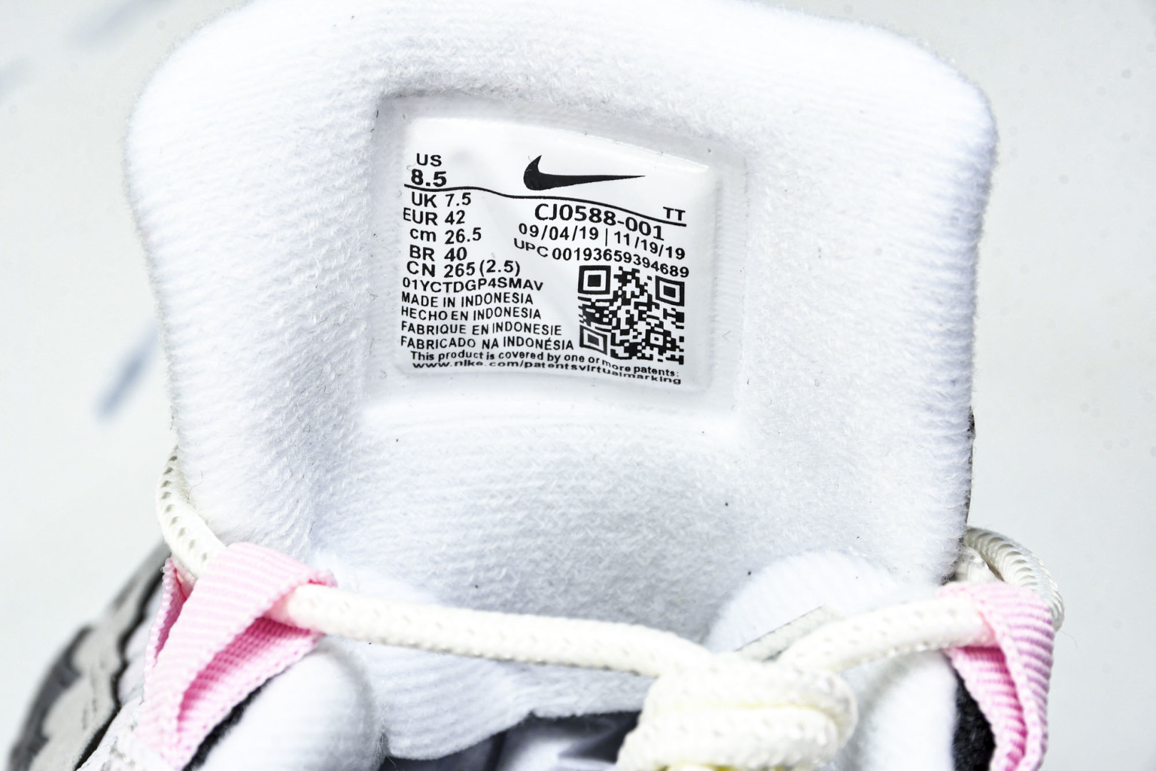  NK Air Max 95 复古减震气垫跑鞋 CJ0588 001 尺寸 36 36.5 37.5 3