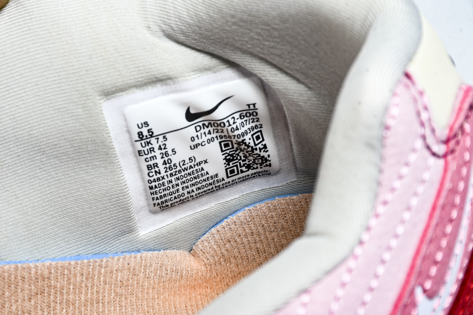  NK Air Max 95 复古减震气垫跑鞋 DM0012 600 尺寸 36 36.5 37.5 3