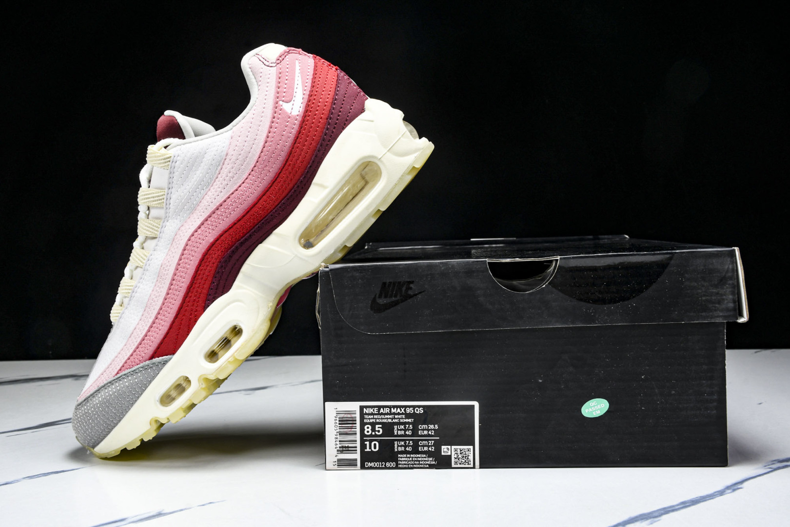  NK Air Max 95 复古减震气垫跑鞋 DM0012 600 尺寸 36 36.5 37.5 3