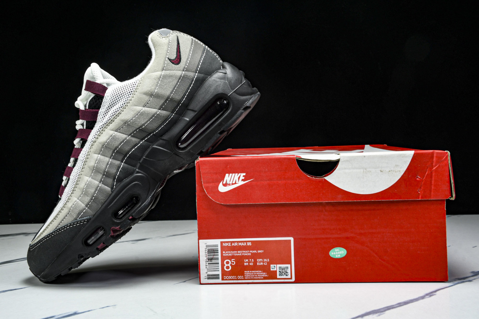  NK Air Max 95 复古减震气垫跑鞋 DQ9001 001 尺寸 36 36.5 37.5 3