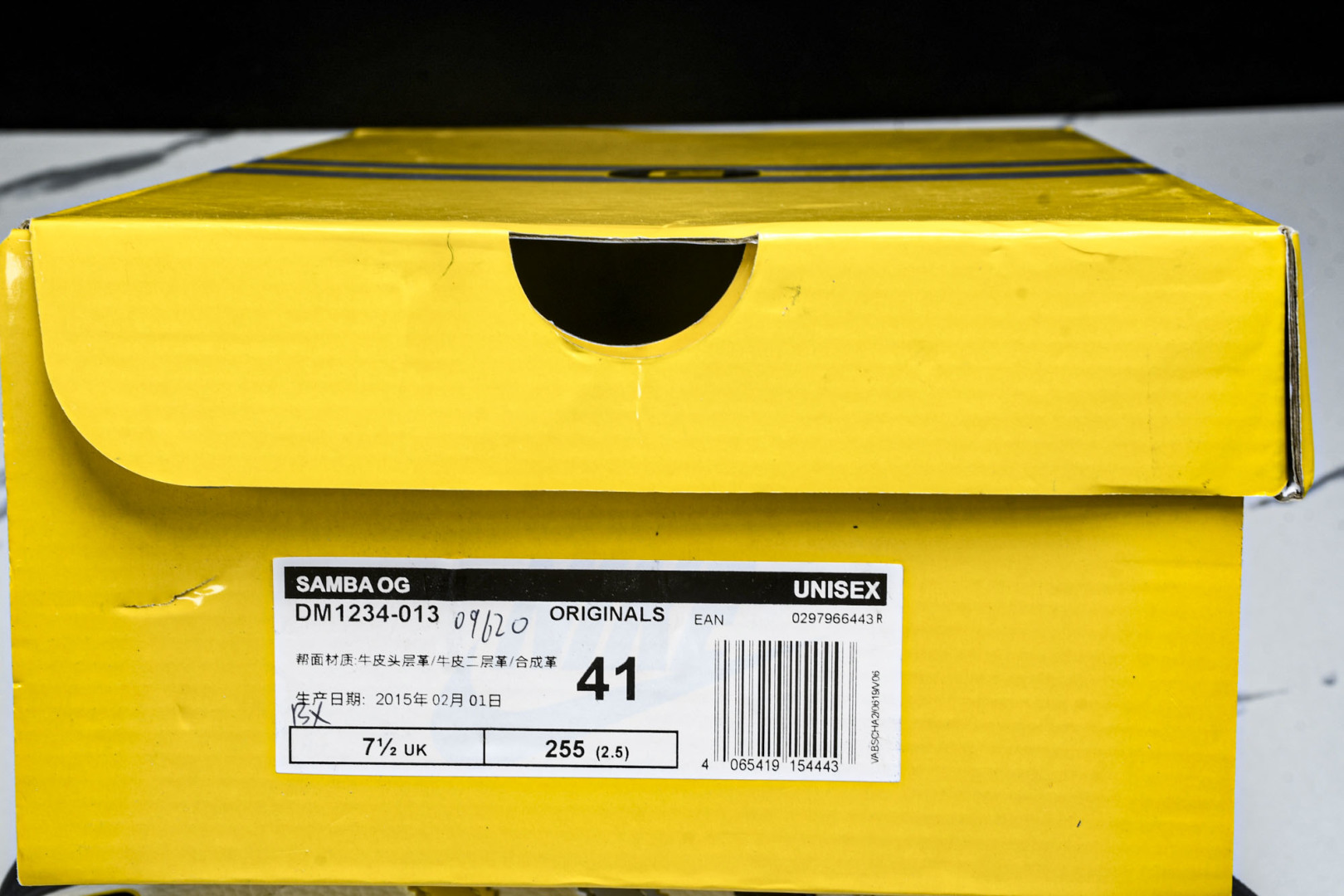  AD Adidas GAZELLE OG 小米联名款 白灰配色 高端定制羚羊 DM1234-013 尺