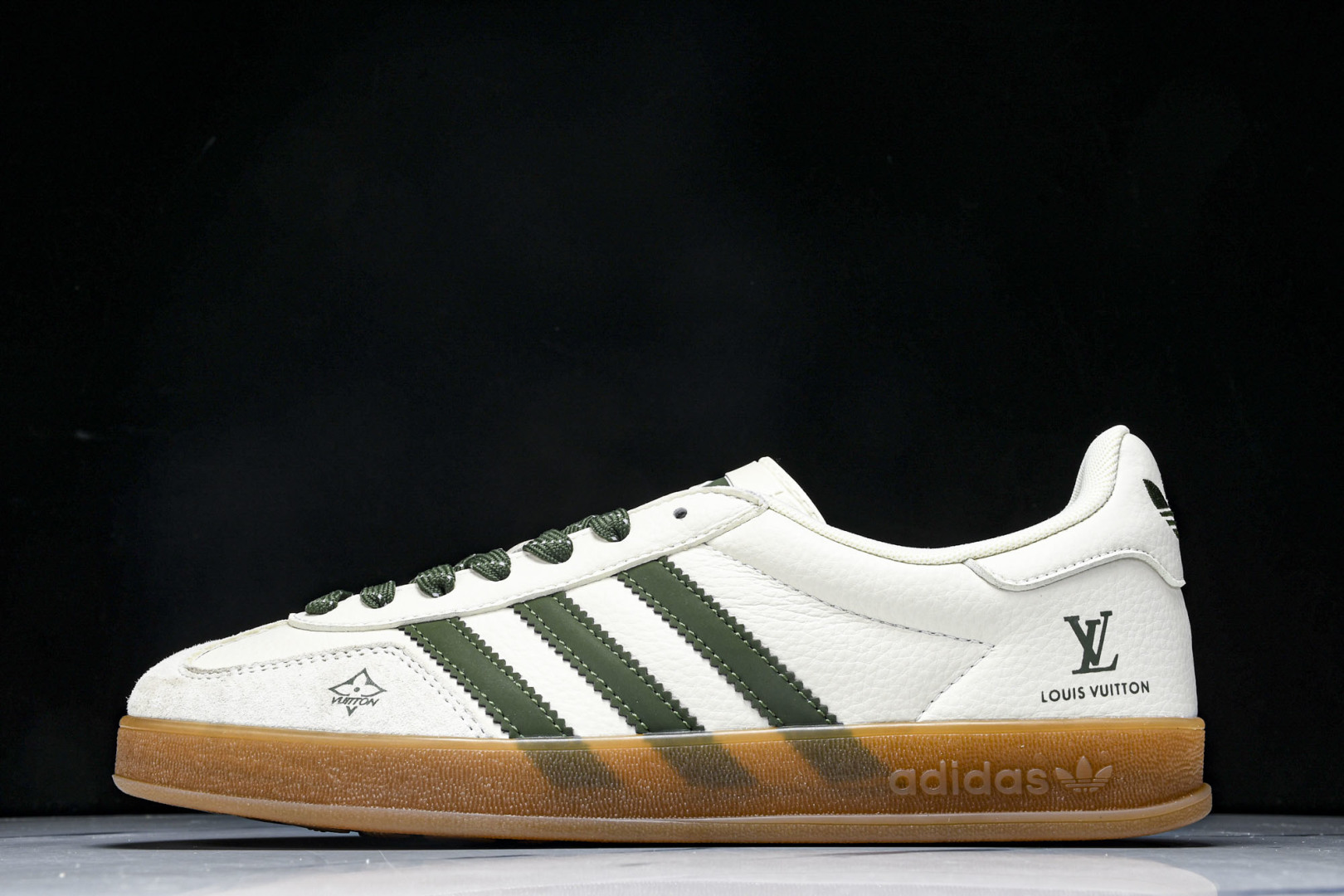  AD originals Samba OG x Louis Vuitton 米白绿生胶 DM1234 