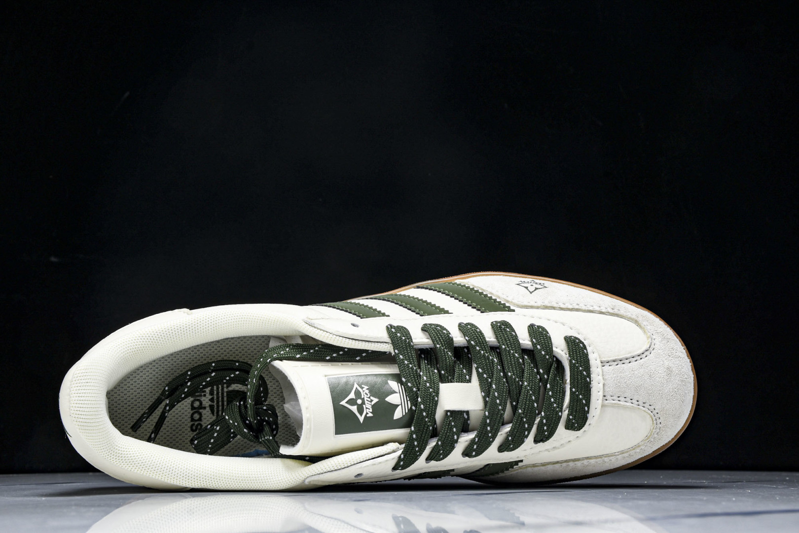  AD originals Samba OG x Louis Vuitton 米白绿生胶 DM1234 