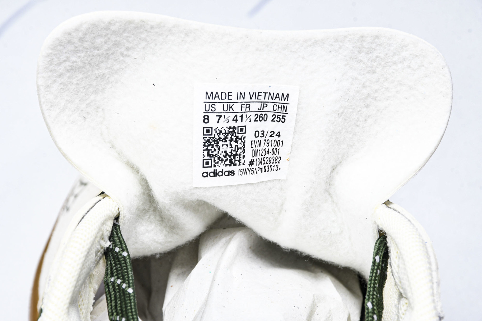  AD originals Samba OG x Louis Vuitton 米白绿生胶 DM1234 