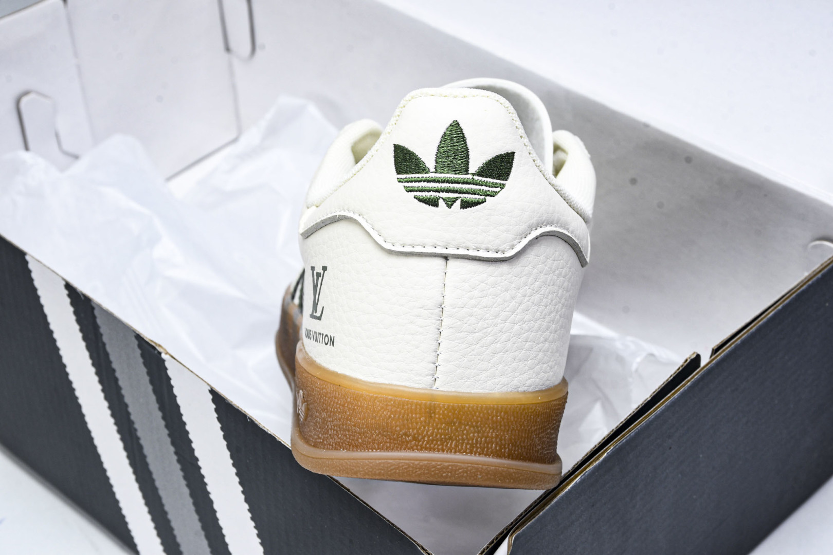  AD originals Samba OG x Louis Vuitton 米白绿生胶 DM1234 