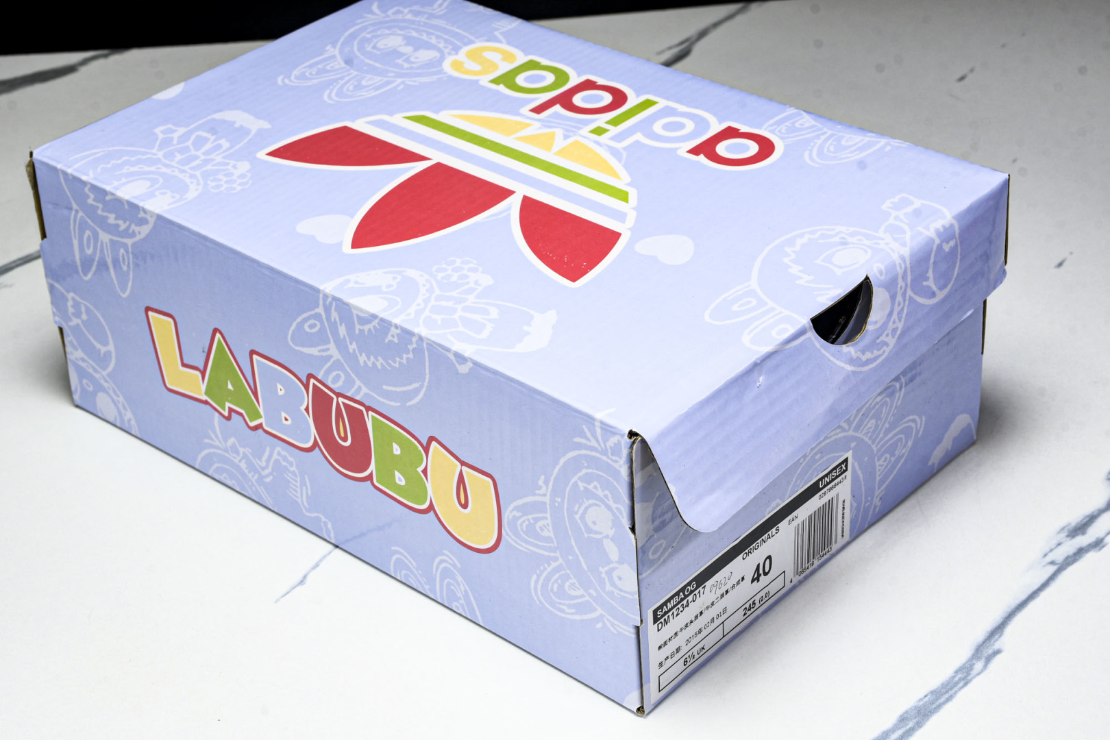  AD originals Samba OG 粉白拉布布 桑巴舞系列复古经典轻便板鞋 DM1234 01