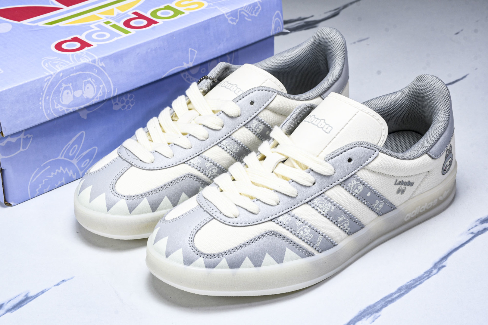  AD originals Samba OG 灰白拉布布 桑巴舞系列复古经典轻便板鞋 DM1234 01