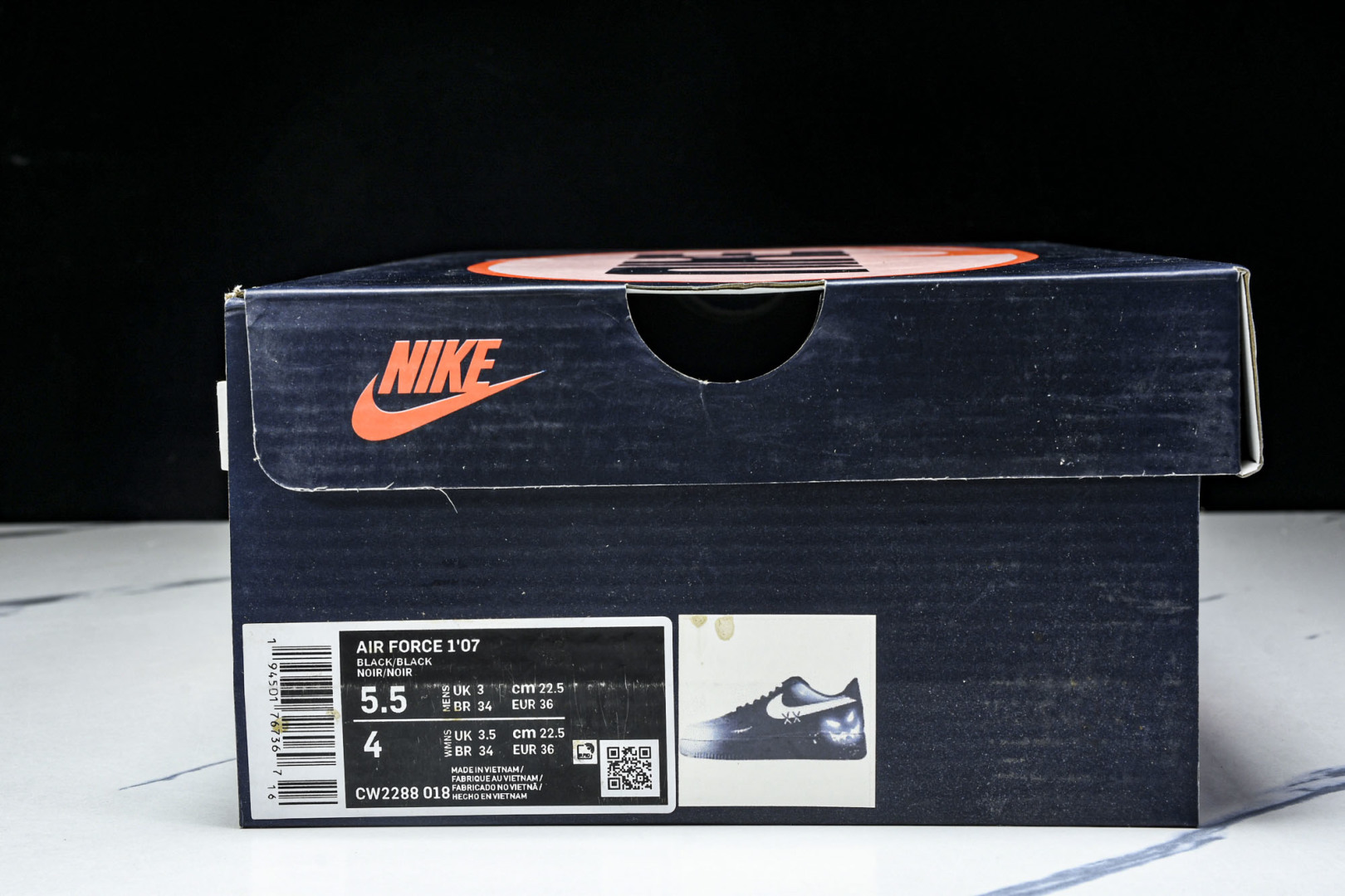   nk Air Force 1'07 Low Devil Smiles 手绘涂鸦 恶魔微笑 空军一号低