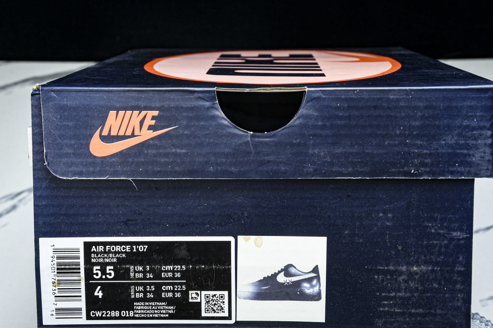   nk Air Force 1'07 Low Devil Smiles 手绘涂鸦 恶魔微笑 空军一号低