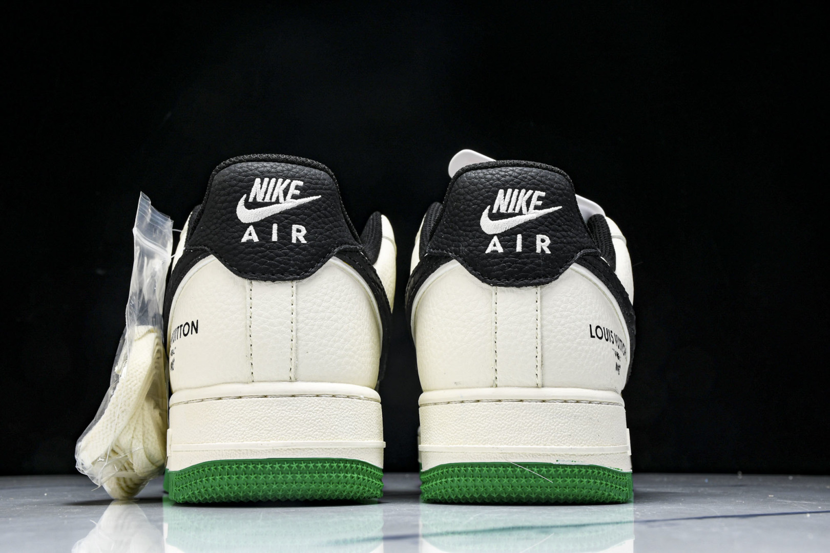   nk Air Force 1'07 Low LV联名 米黑鳞纹绿底 空军一号低帮休闲板鞋 QW583