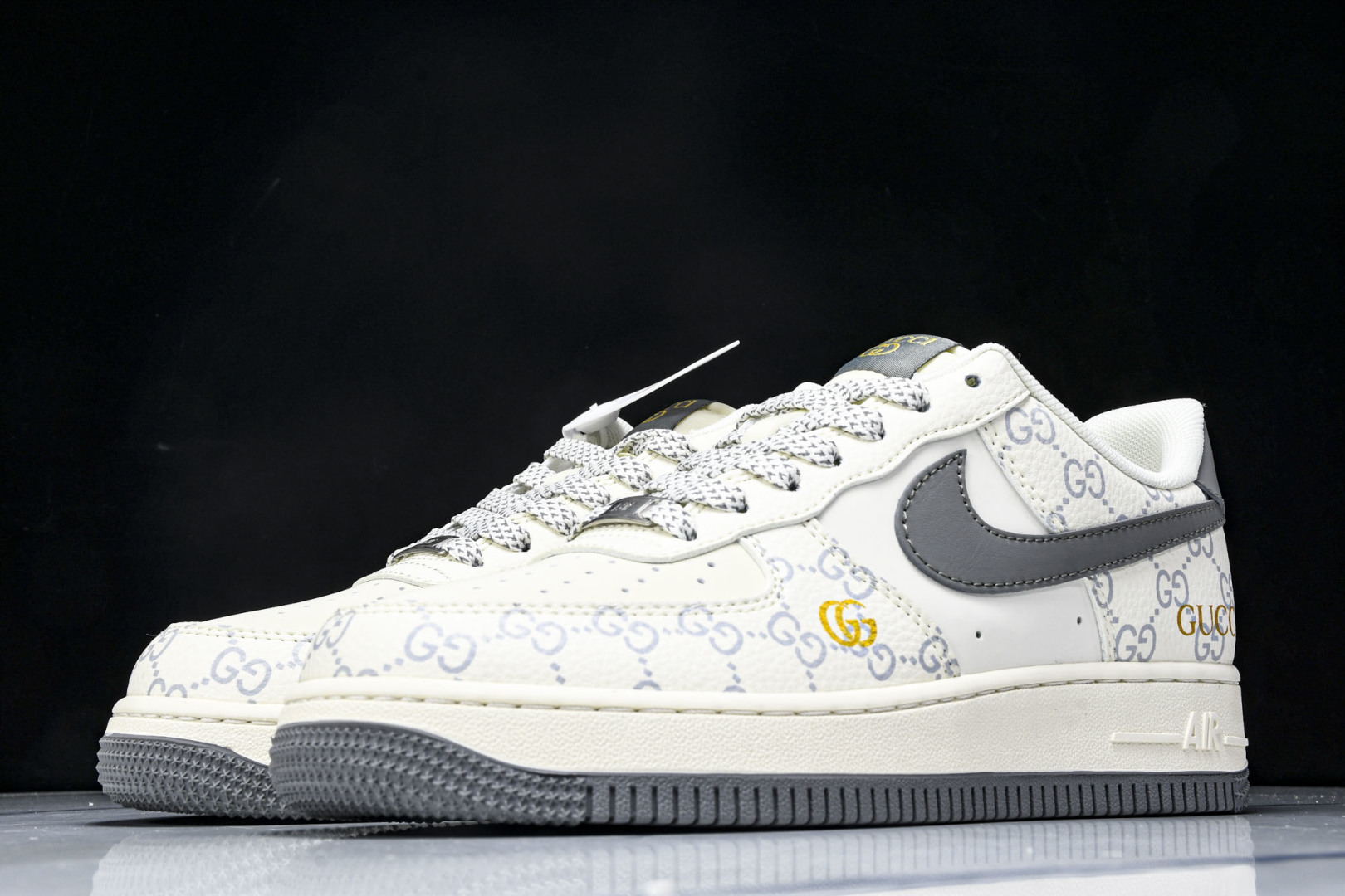  nk Air Force 1'07 Low 古驰联名 花纹灰勾 空军一号低帮休闲板鞋 ZH2598-